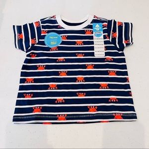 ✨NWT Lightning Bug Crab Print Tee
